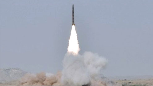 Pakistan test fires nuclear-capable cruise missile