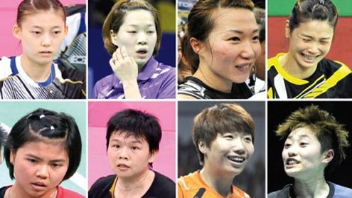 Eight disqualified over badminton fixing scam