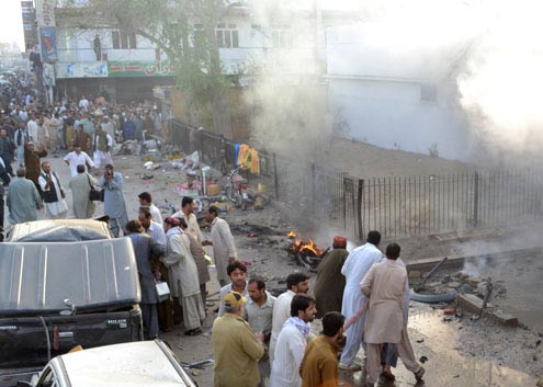 Bomb Balst In Lahore ,Quetta &Peshawar