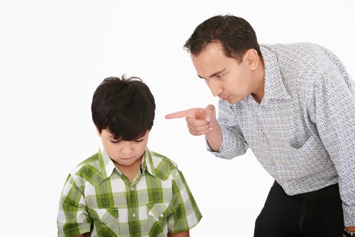 child listening to parents
